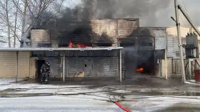 Вынесли из огня несколько газовых баллонов, фото - Новости Zakon.kz от 05.12.2022 20:09