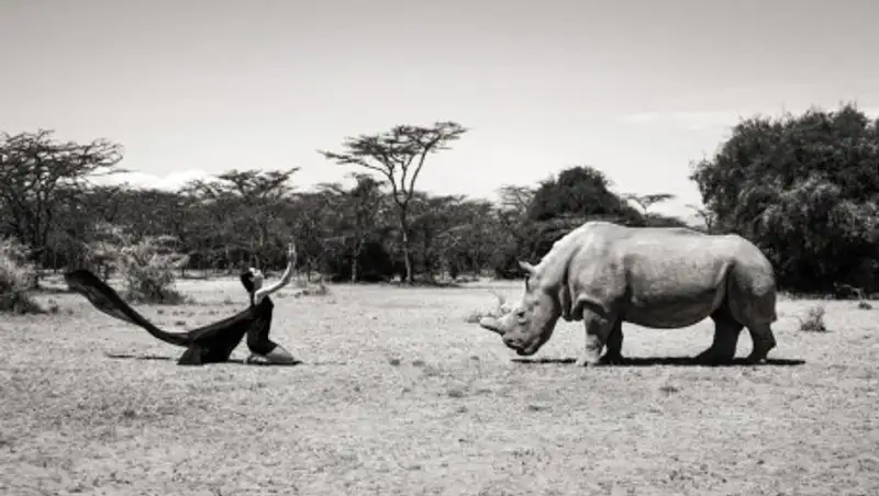 Удивительные портреты моделей с дикими животными