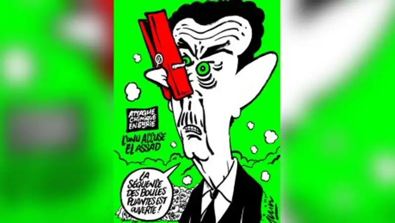 Charlie Hebdo опубликовал карикатуру на тему химической атаки