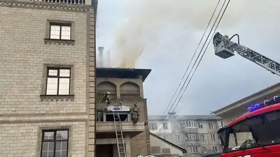 В Алматы горело кафе по улице Розыбакиева, фото - Новости Zakon.kz от 30.03.2023 08:40