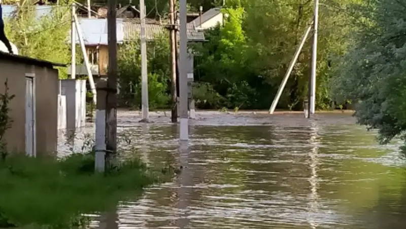 В Туркестанской области снова затопило дома