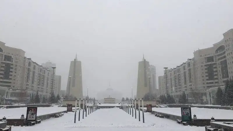 Синоптики рассказали, какую погоду принесет циклон в Казахстан 29 декабря