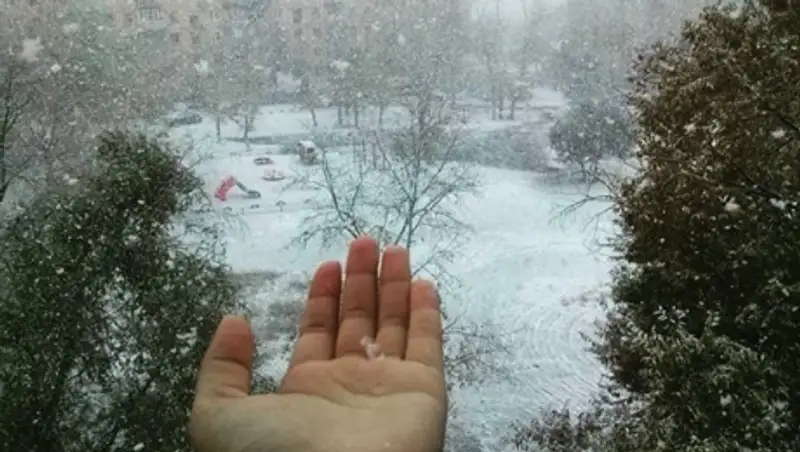 В Костанае пошел первый снег