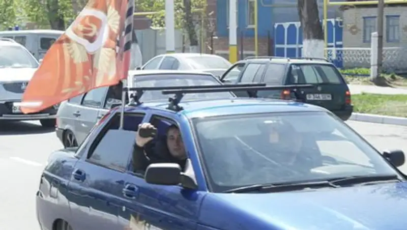 В Костанае сегодня состоялся автопробег «Я помню, я горжусь»