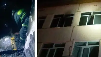 Аким Тараза обещал помочь пострадавшим при пожаре в школе строителям, фото - Новости Zakon.kz от 21.09.2023 02:58