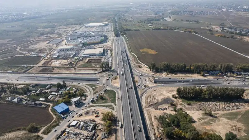 в Алматы открыли проезд по тоннельной части на аэропортовском кольце 
