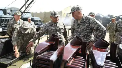 Министр обороны проинспектировал военные объекты в Жамбылской области, фото - Новости Zakon.kz от 07.09.2023 15:44