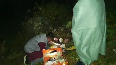 спасатели ДЧС оказали помощь мужчине в горах