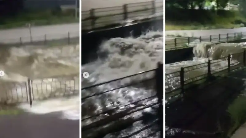 В ДЧС прокомментировали видео с подъемом воды в каскадах Большой Алматинки