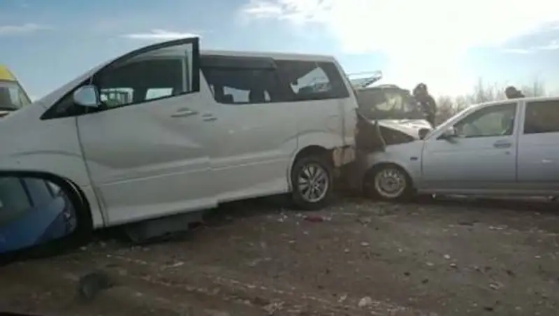 Массовое ДТП в Костанайской области. Погибла женщина