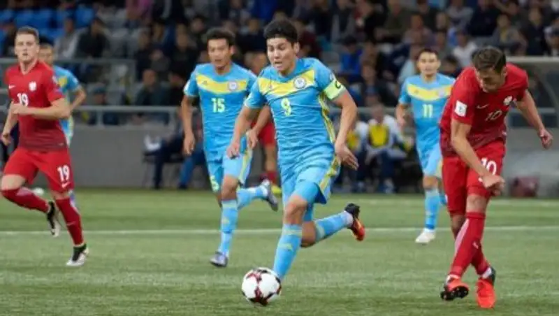 Сборная Казахстана проигрывает Дании после первого тайма