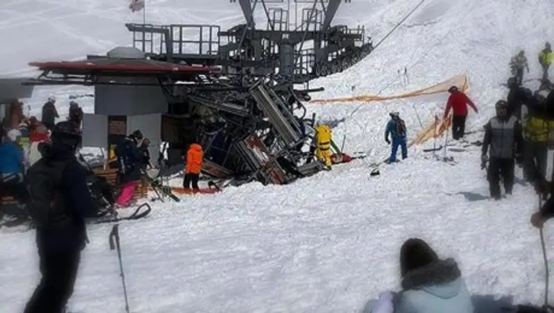 Беременная женщина пострадала на "взбесившемся" горнолыжном подъёмнике в Грузии