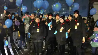 Как встречали спасателей, вернувшихся из Турции, фото - Новости Zakon.kz от 19.02.2023 08:21