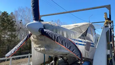 легкомоторный самолет, фото - Новости Zakon.kz от 24.04.2023 16:44