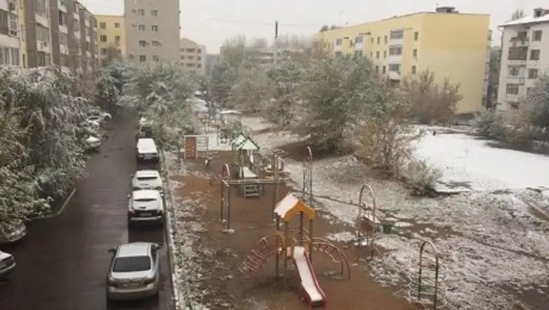 Впервые за 7 лет в Астане малоснежное начало зимы