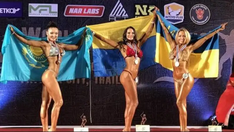 Две спортсменки из Актау заняли призовые места на ЧМ по бодибилдингу