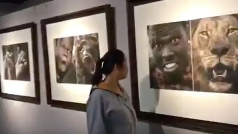 В Китае закрыли выставку фотографа, "сравнившего" африканцев с животными