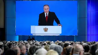 выступление президента России перед Федеральным собранием с послением, фото - Новости Zakon.kz от 21.02.2023 22:56
