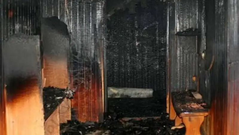 Посетители выбегали из горящеей сауны в Талдыкоргане