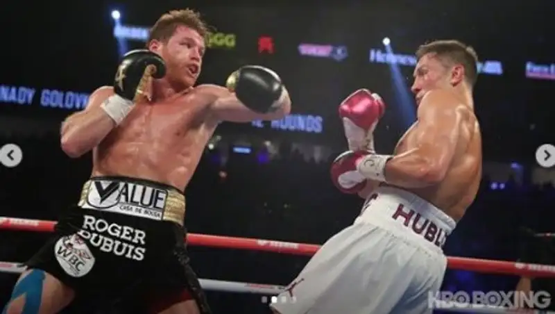 Статистика ударов боя Головкин - "Канело"