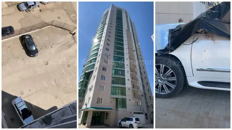 Суициды в Актобе: спрыгнувшие с высотки женщины упали на Lexus