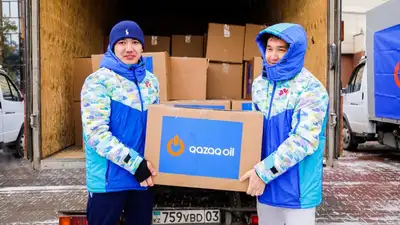 Казахстан Астана Qazaq Oil акимат помощь нуждающимся, фото - Новости Zakon.kz от 17.03.2023 11:13