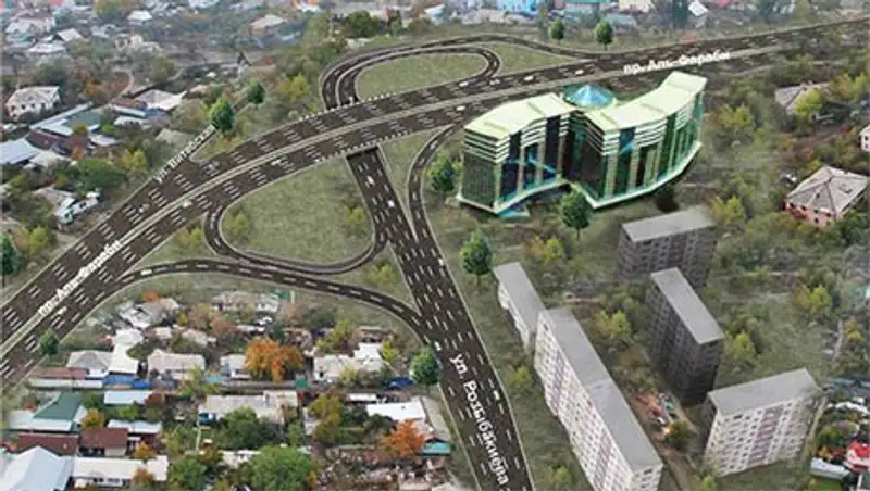 Назарбаев осмотрел транспортную развязку в Алматы, фото - Новости Zakon.kz от 28.10.2013 20:38