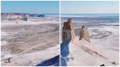 Казахстанский блогер показал местность, где находился древний океан, фото - Новости Zakon.kz от 26.09.2023 13:47
