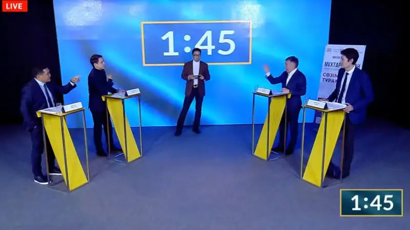 Бакытжан Базарбек и Мухтар Тайжан во время дебатов обвинили друг друга в коррупции