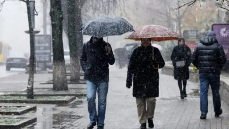 Дождь, снег и ветер. В Казахстане ожидаются осадки