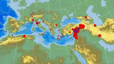 В Турции снова "трясет": сейсмологи зафиксировали землетрясение магнитудой 5,4