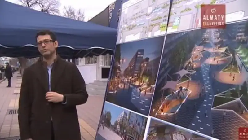 В Алматы реконструируют пешеходную зону Арбат