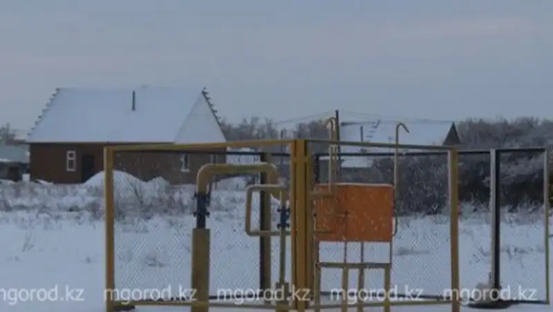 Новый газопровод в одном из сел Актюбинской области замерз при первых же холодах