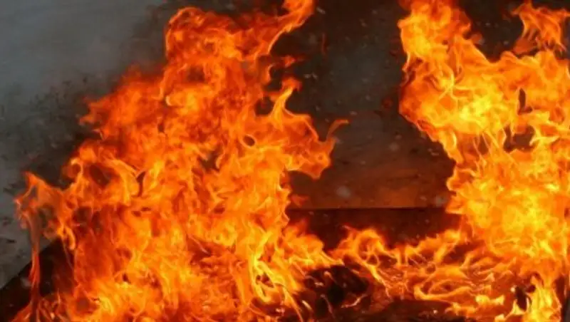 Сельский акимат горел в Кызылординской области