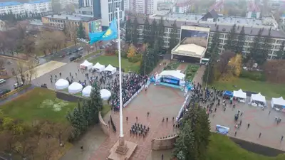 Государственный флаг Казахстана, фото - Новости Zakon.kz от 25.10.2023 17:08
