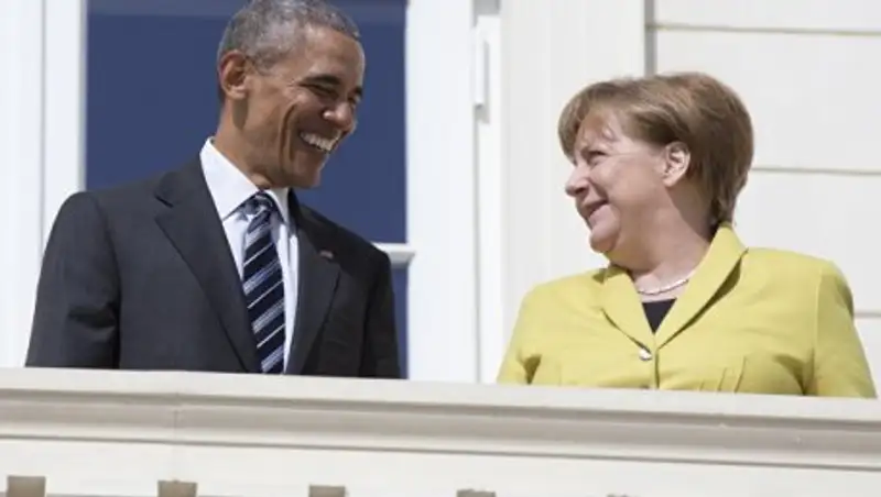 Обама прилетел в Берлин, где проведет переговоры с Меркель