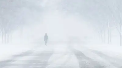 туман, зима