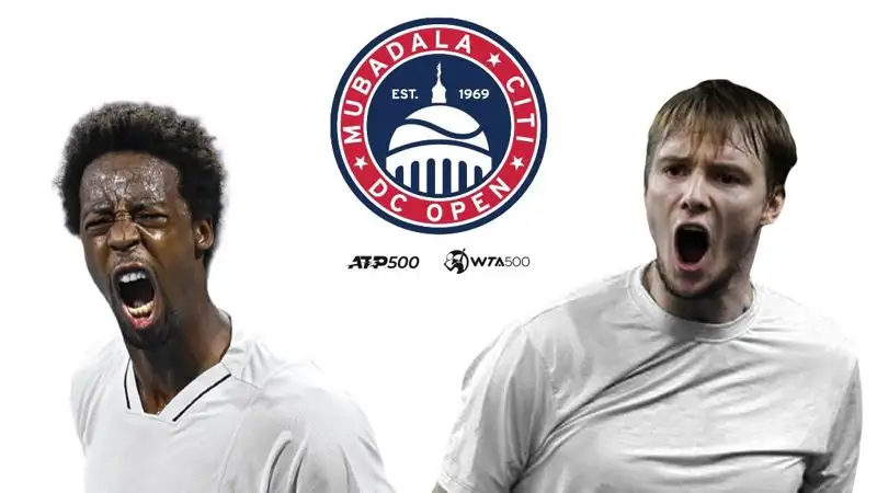 Видеообзор матча Александр Бублик – Гаэль Монфис на турнире АТР-500 в США