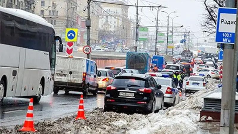 Впервые в 2014 году Москва встала в 8-балльных пробках
