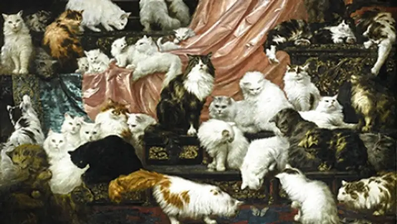 Картину с котиками-любовниками продали за 826 тысяч долларов