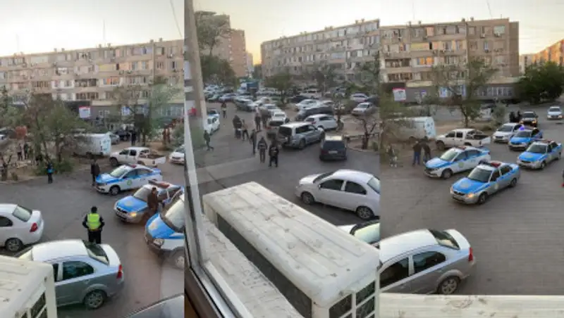 Полиция Актау произвела массовое задержание