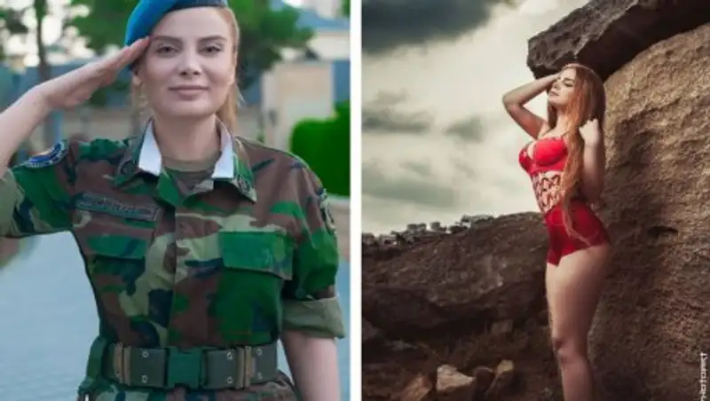Сотрудница спецназа Азербайджана устроила откровенную фотосессию