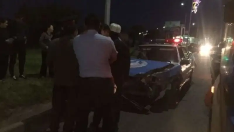 В Шымкенте дорожно-патрульный экипаж лишился автомобиля в результате ДТП