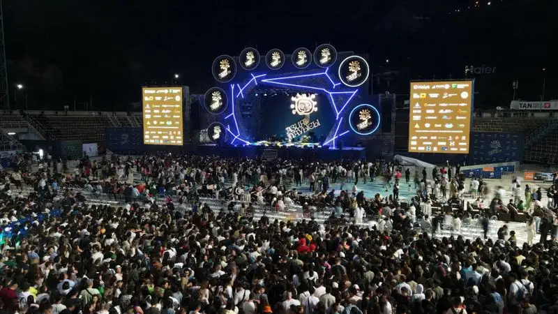 Азия Дауысы, Black Eyed Peas, концерт, фото - Новости Zakon.kz от 30.07.2023 13:49
