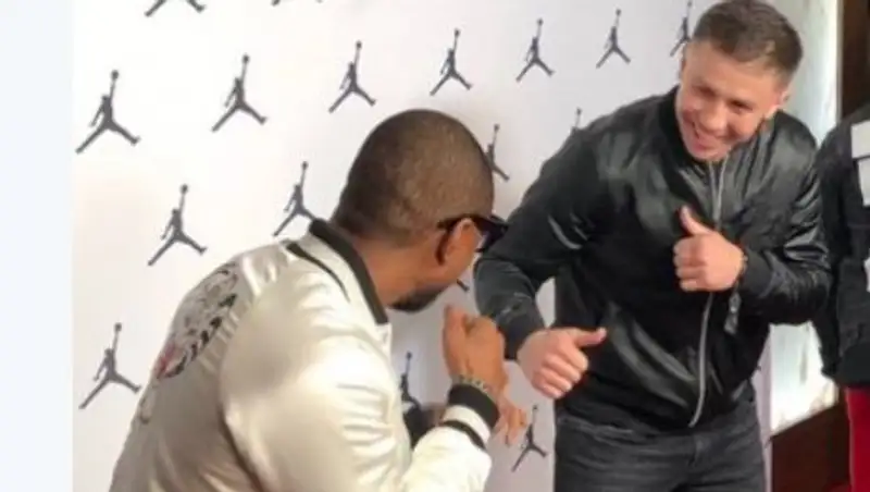 Геннадий Головкин встретился с рэпером Ашером