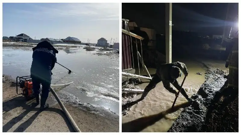 В Акмолинской области спасатели предотвращают затопления домов