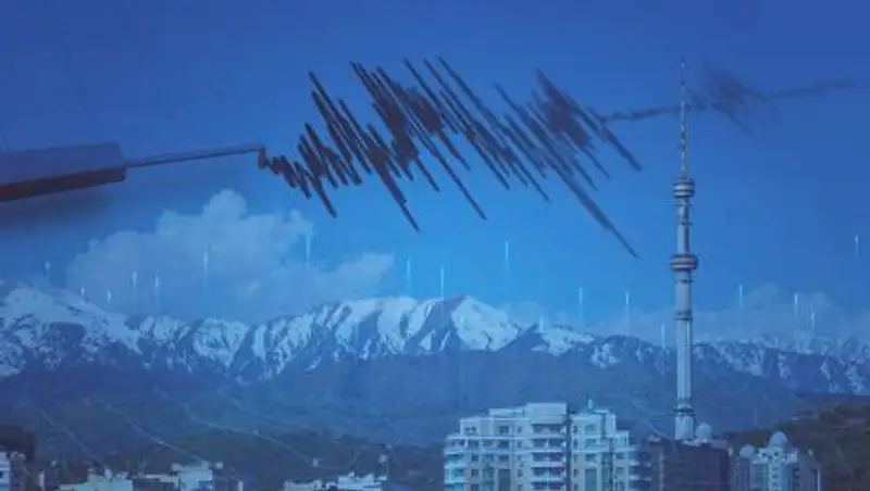 В 97 км от Алматы произошло землетрясение