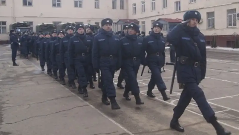 Алматының барлық көшелерін 9 рота сарбаздары күзетеді