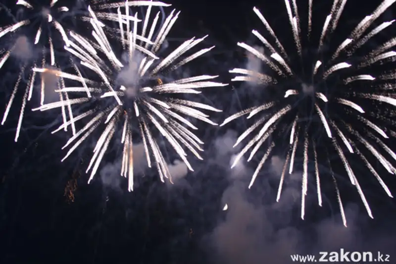 В Алматы зажгли главную новогоднюю ёлку (фото), фото - Новости Zakon.kz от 01.12.2011 02:06