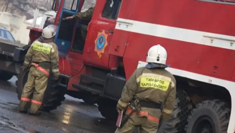В Алматы произошел пожар